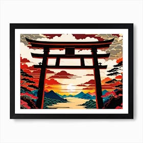 Japanese Gate 1 Art Print