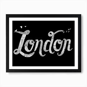 London Typographic Art Print