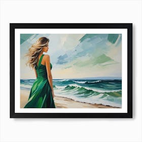 Looking at the Sea Art Print