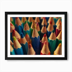 Colorful Pencils Art Print