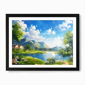 Landscape Painting 68 Art Print