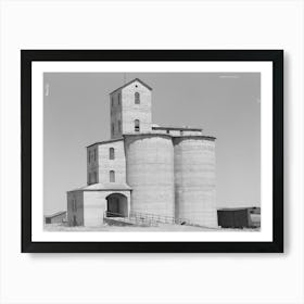 Privately Owned Wheat Elevator On Farm In Eureka Flats,Walla Walla County, Washington By Russell Lee Art Print