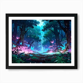 Forest Hd Wallpaper Art Print