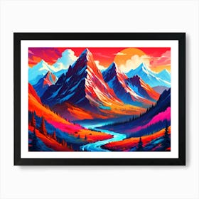 Mountain Landscape Art Print