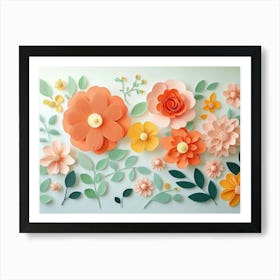 Paper Flowers 110 Art Print