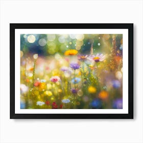 Field of Country Wildflowers 1 Art Print