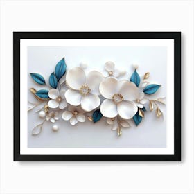 Paper Flower Wall Art 26 Art Print