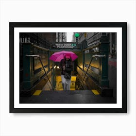 New York, New York City,Nyc,Art Work, Photo,Colorful,Streetphotography,Red Umbrella Art Print