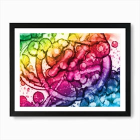 Modern Watercolor Abstraction Children S Rainbow Art Print