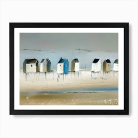 Beach Huts 4 Art Print