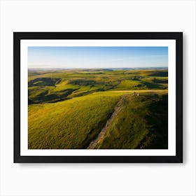 Aerial View Of A Hillside 1 Art Print