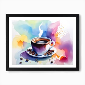 Coffee Painting 3 Art Print