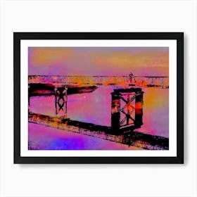 Bridge over Water Art Print