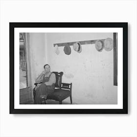 Man Waiting For A Seat At The Table In Family Style Restaurant, Muskogee, Oklahoma By Russell Lee Art Print