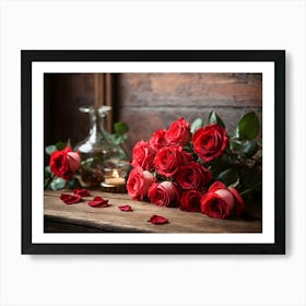 Red Roses Art Print