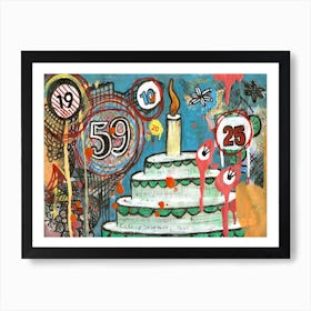 I Love Cake Art Print