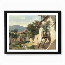 Village In The Mountains 4 Art Print