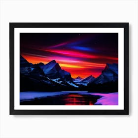 Aurora Borealis Wallpaper Art Print