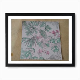 Tropical Leaves Art Print