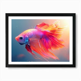 Siamese Catfish 3 Art Print