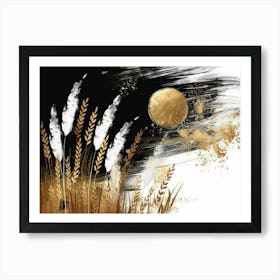 Gold Wheat Art Print