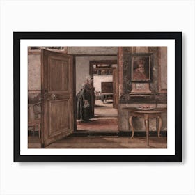 Woman In A Room Portrait Painting Art Print