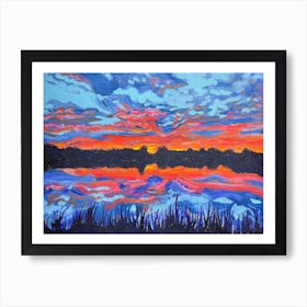 Sunset At Widewaters Art Print