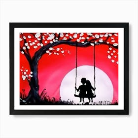 Valentine's Day Couple Art Print