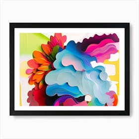 Flora Abstract Art Print