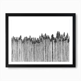 Trees In South Tirol Art Print