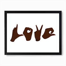 Love Hands Art Print