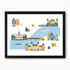 Amsterdam Map Art Print