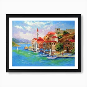 Sunny Greece Art Print