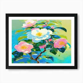 Camellia Painting 2 Art Print