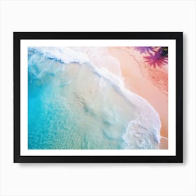 Aerial View Of The Beach Art Print