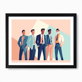 Group Of Businessmen Art Print