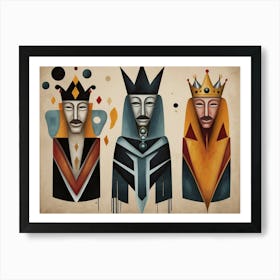 Abstract Kings And Queens Art Print 0 Poster