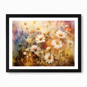 Flower Art Illustration In A Painting Style 31 Art Print