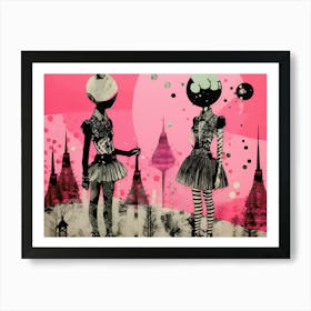 Layered Lunarpunk Art Print