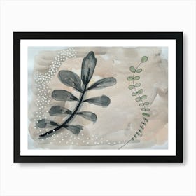 Ferns And Leaves 1 Art Print