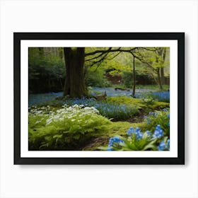 Bluebells In The Woods Art Print