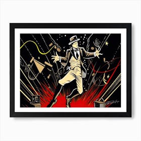 Electro Swing Man - King Of Dance Art Print