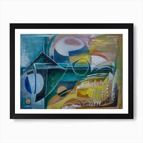 View From Saturn, Wall Art Abstract Art Print