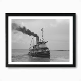 U S Engineers Tugboat, Burrwood, Louisiana By Russell Lee Art Print