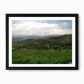 Views of Costa Rican Countryside while Driving Art Print