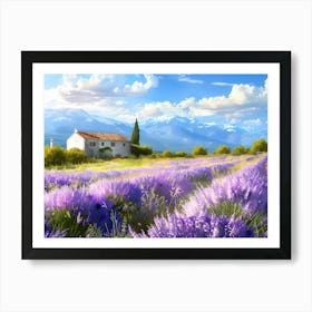 Lavender Field Art Print