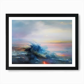 Explorer Series Frozen Waves Art Print