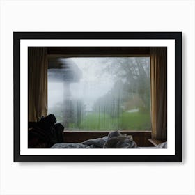 Sunday Mornings in a cabin by the lake Art Print