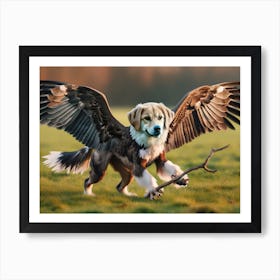 Eagledog Art Print