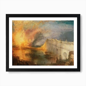 The Burning Of The Houses Of Lords And Commons, Jmw Turner Art Print
